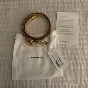 NWT Dehanche HOLLYHOCK GOLD Terre Belt Size Medium